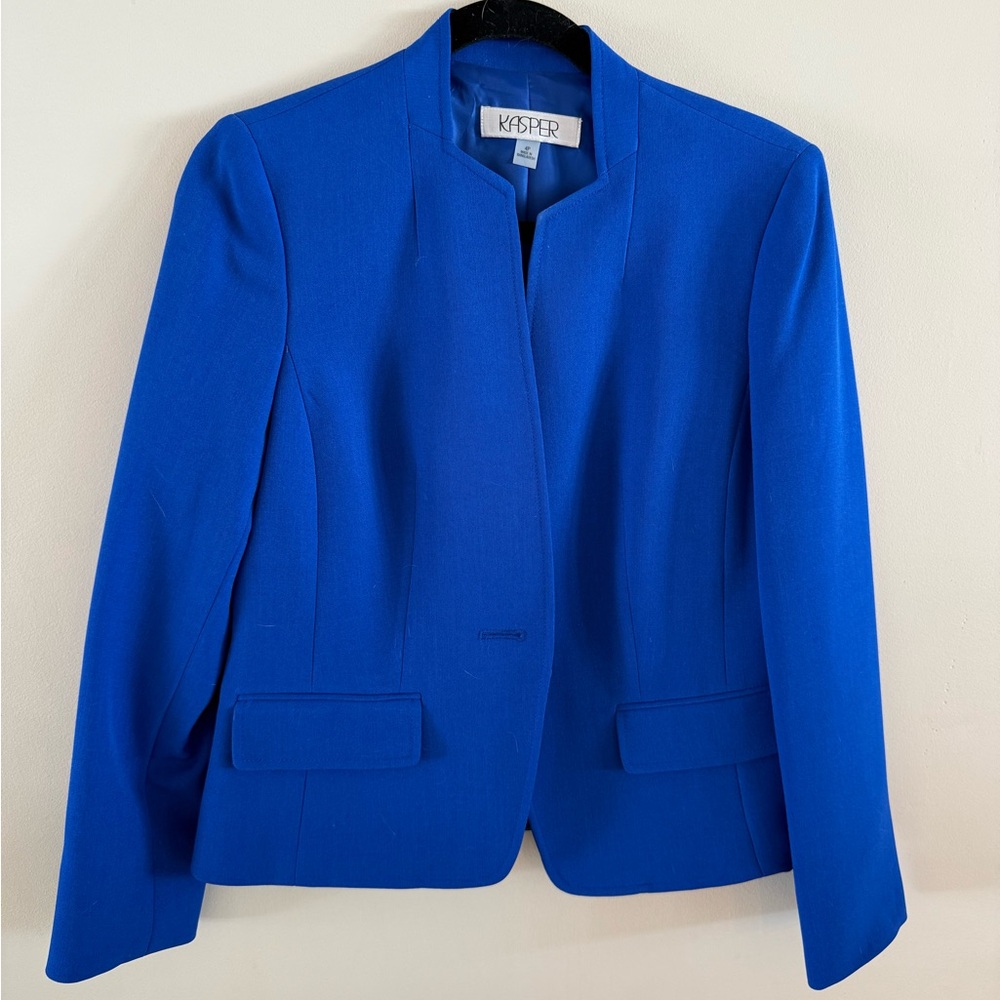 Kasper Women's Vibrant Blue Suit Jacket
